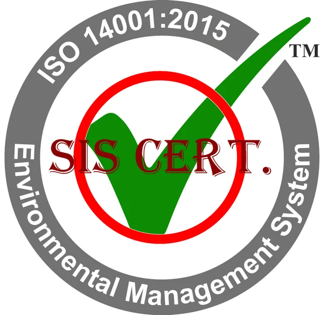 ISO 14001:2015 certification logo